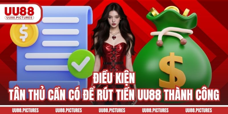 Điều kiện tân thủ cần có để rút tiền UU88 thành công